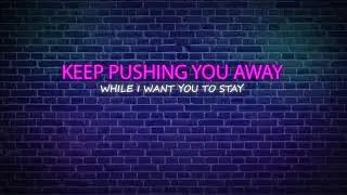 Neon Lyrics Typography