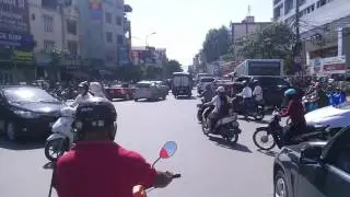 Traffic chaos in Hanoi, Vietnam