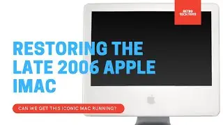 Restoring the Late 2006 White iMac