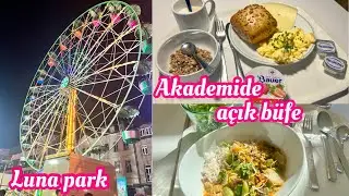 Sınavlara girdim! 😍 Akademide açık büfe 😋🍽️ luna park date 🥰