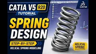 Catia V5 R20 Tutorial :  Créer un ressort | Create a spring