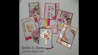Gold Floral PML Cards Workshop