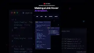 How to create Menu Link hover Animation || Making a link hover Animation #shorts #viral