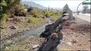 Río Moquegua-Tumilaca contaminado por derrame de petróleo.