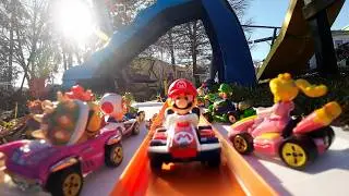 Mario Rides Through 5 Worlds - Hot Wheels POV