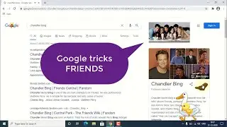 Google tricks you should know || Part 1- Google ' FRIENDS ' characters hacks!