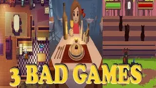 3 HORRIBLE INDIE GAMES! | Check, Please! | Cats Are A**holes | Bear Knuckle Boxing