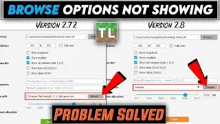 How to fix browse option not showing in tlauncher 2.8