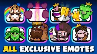 All 173 exclusive Emotes in Clash Royale 2016 - 2025