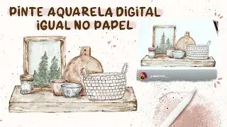 Como Pintar Aquarela Digital no Procreate Igual Aquarela Tradicional