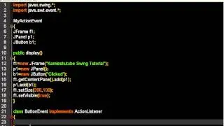 Action Listener Interface || Event Listener || Java Swing Tutorial