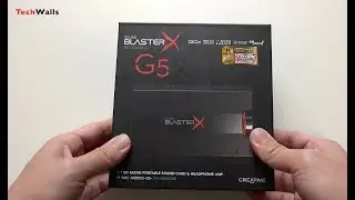 Creative Sound BlasterX G5 External Sound Card with Headphone Amplifier Unboxing