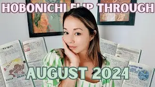 Flip Through my Hobonichi Weeks - August 2024 | sticker-free layouts