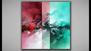 Abstract Tricks and Techniques / Football / Blending / Canvas Painting / Abstract Painting 534