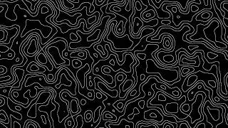 Abstract Black & White Wave Pattern | 8H 4K 60FPS Topographic Line Art Background