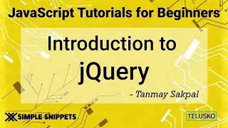 #36 Introduction to jQuery library | Setting jQuery in Project  2019