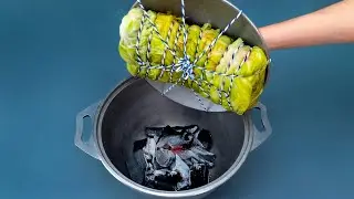 Заверните мясо в капусту и вы не будете покупать копченое мясо! Ничего вкуснее нет!