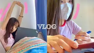 VLOG: Japanese in German high school 🏫 | what I eat, chilling, skin care, workout [Eng CC]
