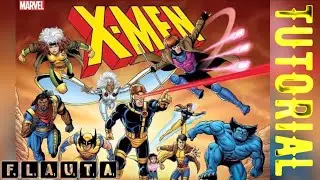 Como tocar X-MEN ‘97 “Opening Serie Animada 1992”- Flauta TUTORIAL + Video Partitura 🎼 #xmen #xmen97