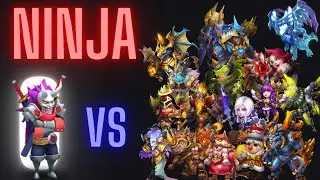 Ninja Vs Almost Every Hero In The Game | Castle Clash