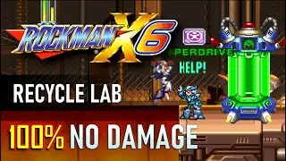 MegaMan X6 100% Walkthrough Part 2 (Recycle Lab) Metal Shark Player