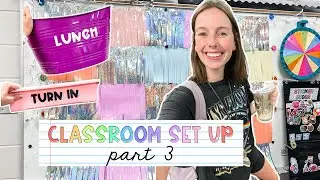 CLASSROOM SET UP | part 3, sit spots, ELA wall, meet the teacher folders