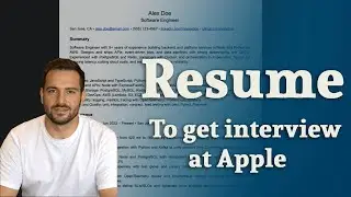 Perfect Resume Approved by Apple, Passes ATS