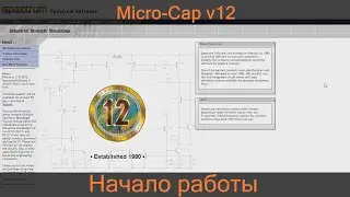 Micro-Cap | Установка и начало работы