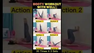 Booty workout With well🍑|| Bubble Butt #shorts