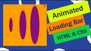 CSS Animated Loading Bar with 3 Dots | Glowing Dots Animation - CSS Loading Page Animation Effects