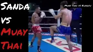 Sanda Kungfu Champion vs Muay Thai Champion ft. Saenchai