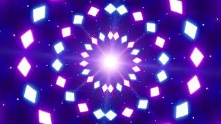 Flashing Diamond Tile Lights 4K VJ Loop Background