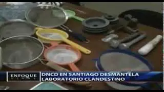 DNCD desmantela laboratorio de Drogas en Santiago RD