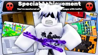 Can I Beat EVERY MAP With KNIFE ONLY? (Roblox Rivals)