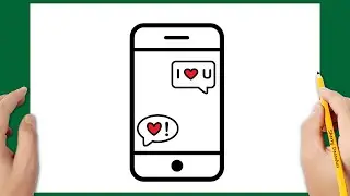 COMO DESENHAR UM CELULAR OU SMARTPHONE SUPER FÁCIL