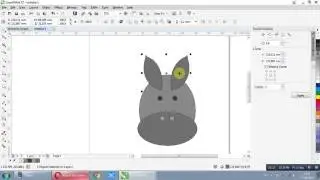 How To Draw Donkey Head With Corel Draw X7