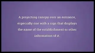 Marquee Meaning | Wordogram