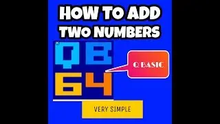 how to make a program in q basic which add two numbers || by Telesky