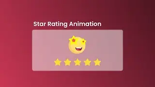 Pure  star rating animation in HTML CSS | no javascript