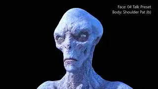 Example: Alien-Like Facial Animation for Genesis 3 Males in Daz Studio