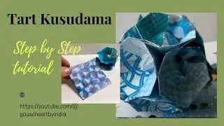 @gouacheartbyindra How to craft Tart Kusudama/Tutorial/Easy crafting