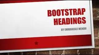 BootStrap Headings