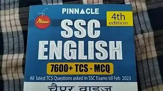 Pinnacle SSC English Book New Addition 2023 | Pinnacle SSC English Book Review
