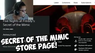 FNAF SECRET OF THE MIMIC STORE PAGE
