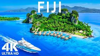 Fiji 4K 🇫🇯 | Crystal Lagoons, Tropical Beaches & Relaxing Deep House 2026