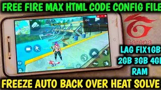 FF MAX LAG FIX CONFIG FILE | FIX LAG FREE FIRE MAX TERBARU | HTML CODE CONFIG | LAG FIX 1GB 2GB 3GB
