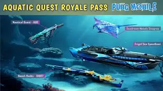 AQUATIC QUEST ROYALE PASS REWARDS | PUBG MOBILE