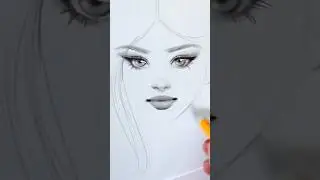 How to draw a girl #drawing #draweyes #drawinglessons #drawingtutorial
