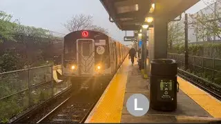 BMT Canarsie Line: R143,R160 L Trains Action at E 105th Street