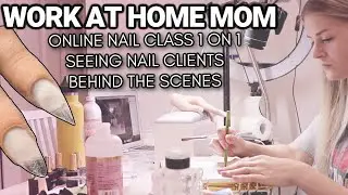 WORK AT HOME MOM - doing nails, Teaching online nail classes, new product stock update!